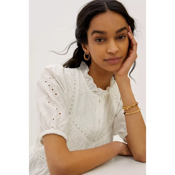 Anthropologie Cymbeline Eyelet Maxi Dress NWT SZ XL - Picture 4 of 13